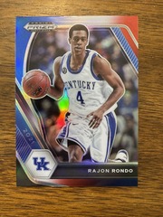 2021-22 Panini Prizm Draft Picks Rajon Rondo #97 Red White Blue Prizm